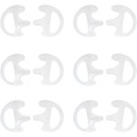 Earmold 6 pairs soft silicone ear tips for motorola kenwood two - way radio air acoustic coil tube walkie ... Earmold 6 pairs soft silicone ear tips for motorola kenwood two - way radio air acoustic coil tube walkie ...