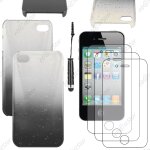 Ebeststar � pour apple iphone 4s, 4 - etui housse coque rigide motif gouttelettes + mini stylet + 3 film ...