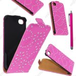 Ebeststar ® pour apple iphone 4s, 4 - housse coque etui en pu cuir � rabat ultra fine (slim case) avec ...