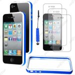 Ebeststar � pour apple iphone 4s, 4 - housse etui coque bumper de protection + mini stylet + 3 film ecran, ...