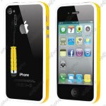 Ebeststar � pour apple iphone 4s, 4 - housse etui coque bumper de protection + mini stylet, couleur or ...