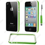 Ebeststar � pour apple iphone 4s, 4 - housse etui coque bumper de protection + mini stylet, couleur vert ...