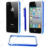 Ebeststar ® pour apple iphone 4s, 4 - housse etui coque bumper de protection + stylet, couleur bleu / ... Ebeststar ® pour apple iphone 4s, 4 - housse etui coque bumper de protection + stylet, couleur bleu / ...