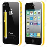 Ebeststar ® pour apple iphone 4s, 4 - housse etui coque bumper de protection + stylet, couleur or / blanc ... Ebeststar ® pour apple iphone 4s, 4 - housse etui coque bumper de protection + stylet, couleur or / blanc ...
