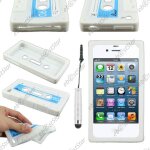 Ebeststar � pour apple iphone 4s, 4 - housse etui coque silicone gel motif format cassette + mini stylet, ...