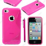 Ebeststar  pour apple iphone 4s, 4 - housse etui coque silicone gel motif s - line protection souple ...
