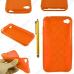 Ebeststar  pour apple iphone 4s, 4 - housse etui coque souple silicone gel motif cercle + stylet, couleur ...