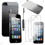 Ebeststar ® pour apple iphone se 5s 5 - etui housse coque rigide motif gouttelettes + mini stylet + ...