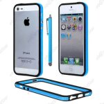 Ebeststar ® pour apple iphone se 5s 5 - housse etui coque bumper de protection + stylet, couleur bleu ...