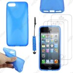 Ebeststar ® pour apple iphone se 5s 5 - housse etui coque silicone gel motif x protection souple + mini ...