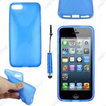 Ebeststar ® pour apple iphone se 5s 5 - housse etui coque silicone gel motif x protection souple + mini ...