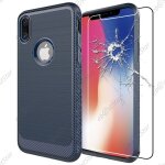 Ebeststar ® pour apple iphone x �cran 5. 8 ; , iphone 10 - coque luxe motif fibre de carbone rebords ...