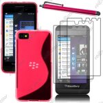 Ebeststar ® pour blackberry z10 - housse etui coque silicone gel motif s - line protection souple + ...
