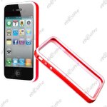 Ebeststar ® bumper contour de protection etui housse coque pour apple iphone 4s, 4, couleur rouge bord ...