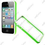 Ebeststar ® bumper contour de protection etui housse coque pour apple iphone 4s, 4, couleur vert bord ...