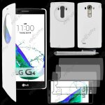 Ebeststar ® coque etui flip view cover housse portefeuille grande fentre pour lg g4 h815, g4 dual - ...