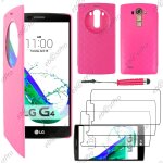 Ebeststar ® coque etui flip view cover housse portefeuille grande fentre pour lg g4 h815, g4 dual - ...