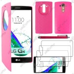 Ebeststar ® coque etui flip view cover housse portefeuille grande fen�tre pour lg g4 h815, g4 dual - ...