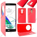Ebeststar ® coque etui flip view cover housse portefeuille grande fen�tre pour lg g4 h815, g4 dual - ...