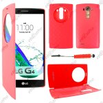 Ebeststar ® coque etui flip view cover housse portefeuille grande fentre pour lg g4 h815, g4 dual - ...