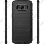 Ebeststar � coque etui housse luxe fibre carbone silicone gel cussins d'air pour samsung galaxy s8, couleur ...