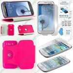 Ebeststar ® coque etui pu cuir housse rotative support � rotation 36 pour samsung galaxy s3 i9300 i9305, ...
