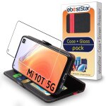 Ebeststar - coque + film verre pour xiaomi mi 10t 5g, mi 10t pro 5g etui housse portefeuille pu cuir ...