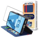 Ebeststar - coque + film vitre en verre tremp� pour samsung galaxy a53 5g sm - a536b etui portefeuille ...