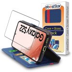 Ebeststar - coque + film vitre en verre tremp� pour samsung galaxy s22 5g etui portefeuille pu cuir porte ...