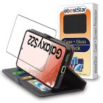 Ebeststar - coque + film vitre en verre tremp� pour samsung galaxy s22 5g etui portefeuille pu cuir porte ...