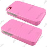 Ebeststar ® coque housse etui rabattable � clapet simili cuir carbone pour apple iphone 4s, 4, couleur ...