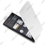 Ebeststar ® coque housse etui simili cuir � rabat pour lg optimus l7 p700, couleur blanc [dimensions ...