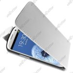 Ebeststar ® coque housse etui simili cuir � rabat pour samsung galaxy s3 i9300 i9305, couleur blanc ...