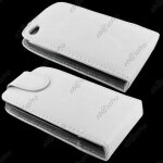 Ebeststar ® coque housse etui simili cuir rabattable pour apple ipod touch 4g, couleur blanc + 1 film ...