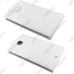 Ebeststar ® coque housse etui simili cuir rabattable pour motorola nexus 6, nexus x, couleur blanc + ...