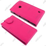 Ebeststar ® coque housse etui simili cuir rabattable pour nokia lumia 520, couleur rose + film protection ...
