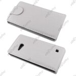 Ebeststar ® coque housse etui simili cuir rabattable pour nokia lumia 735 730 dual, couleur blanc + ...