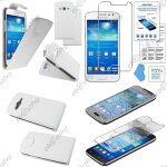 Ebeststar ® coque housse etui simili cuir rabattable pour samsung galaxy core 4g sm - g386f, couleur ...
