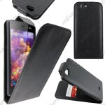 Ebeststar ® coque housse etui simili cuir rabattable pour wiko highway signs, couleur noir + film protection ...