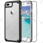 Ebeststar - coque iphone 8 etui rigide crystale contour bumper silicone tpu, noir [dimensions precises ...