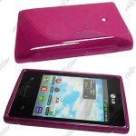 Ebeststar ® coque s - line silicone gel motif vague housse etui protection souple pour lg optimus l3 ...