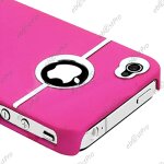 Ebeststar ® coque rigide etui housse chrom�e pour apple iphone 4s, 4, couleur rose + film protection ...