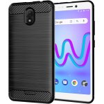 Ebeststar - coque wiko jerry 3 housse motif fibre carbone luxe flex tpu premium, noir [dimensions precises ...