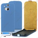 Ebeststar ® etui coque housse en pu cuir + 3 film + mini stylet pour htc one m8 2014, couleur bleu Ebeststar ® etui coque housse en pu cuir + 3 film + mini stylet pour htc one m8 2014, couleur bleu