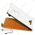 Ebeststar � etui coque housse en pu cuir + 3 film + mini stylet pour nokia lumia 925, couleur blanc