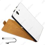 Ebeststar � etui coque housse en pu cuir + 3 film + mini stylet pour sony xperia z c6602 / l36h, couleur ...