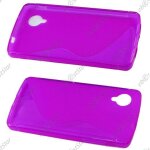 Ebeststar ® etui housse coque s - line silicone protection en gel pour lg nexus 5 e980, couleur violet ...