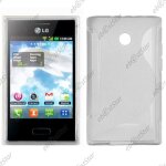 Ebeststar ® etui housse coque s - line silicone protection en gel pour lg optimus l3 e400, couleur transparen ...