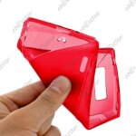 Ebeststar ® etui housse coque s - line silicone protection en gel pour lg optimus l7 p700, couleur rouge ...