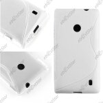 Ebeststar ® etui housse coque s - line silicone protection en gel pour nokia lumia 520, couleur blanc ...